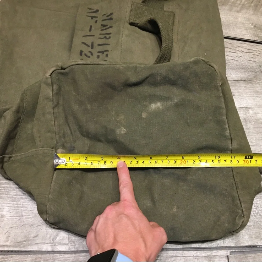 Vintage 40s Clothing Barrack Bag 1940s Laundry Bag USA US Military Post WWII Era